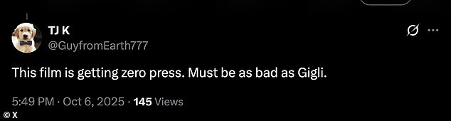 Another user had a theory that the exes were putting on a show because of fears that the Kiss Of The Spider Woman remake could be a flop