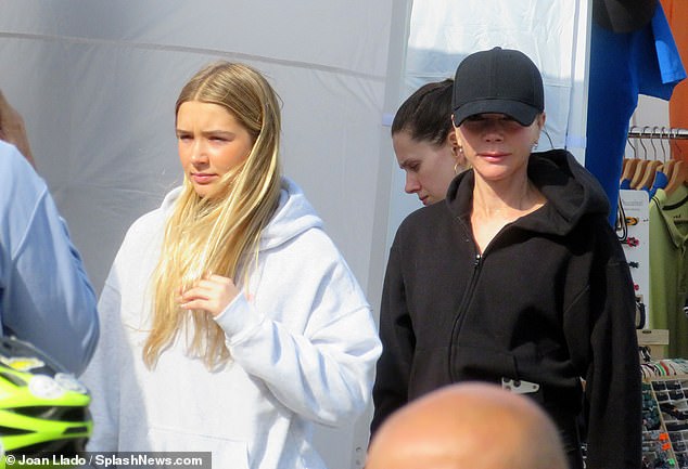 The family stepped out in style for their low-key shopping trip