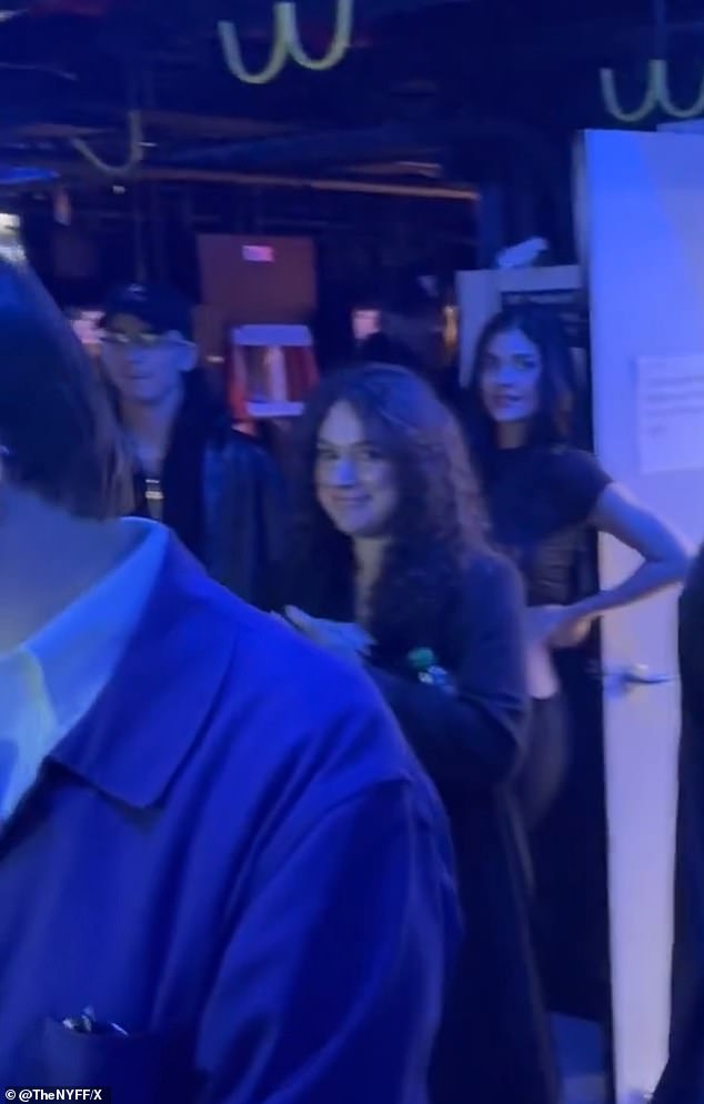 Jenner was seen at the premiere of her partner's movie Marty Supreme; she was spotted backstage