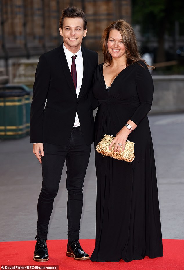 Louis lost his mother Johannah aged 43, in 2016 after she battled leukaemia; pictured 2015