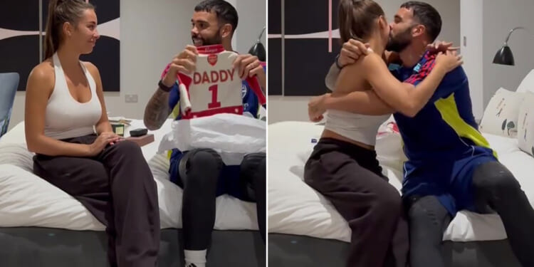 Arsenal star David Raya reveals he's set to be a dad with heartwarming video showing the moment he found out