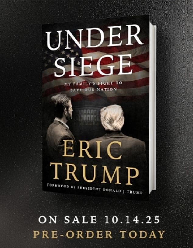 Under Siege: My Family's Fight to Save our Nation is Eric's memoir and his debut book and hits shelves on October 14, 2025