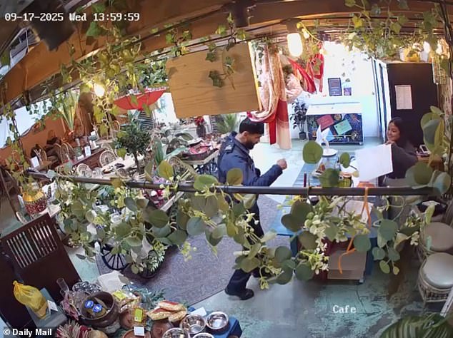 The raid was carried out on September 17 in front of customers under Section 179 of the Licensing Act 2003