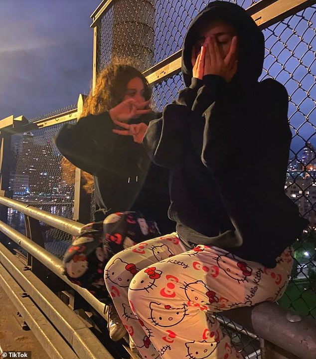 Posts from a TikTok account belonging to Morina showed her performing dangerous stunts