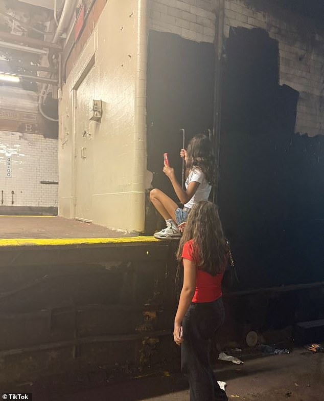 Grabs from Mukhtarov's TikTok account showed the teen girl on the subway days before she and her friend died