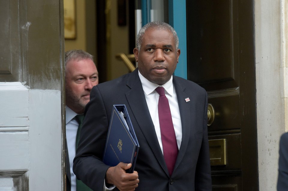 David Lammy, Deputy Prime Minister, leaving Downing Street.