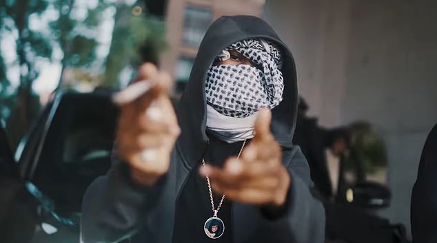 Tyler, 17, a rapper who went by the name ¿Trizz¿, was murdered outside a recording studio, shot in the head and sliced up with a machete as he lay bleeding on the floor. 'Trizz' featured in drill music videos like the one above