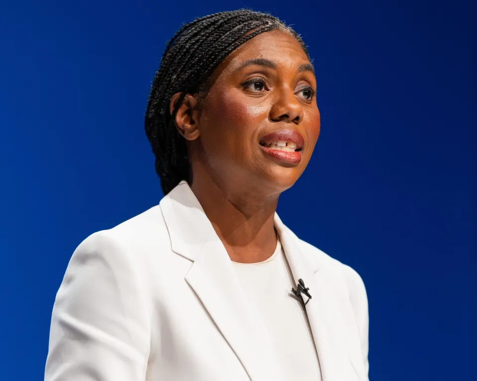 Kemi Badenoch, Leader of the Opposition, speaking at the Conservative Party conference.