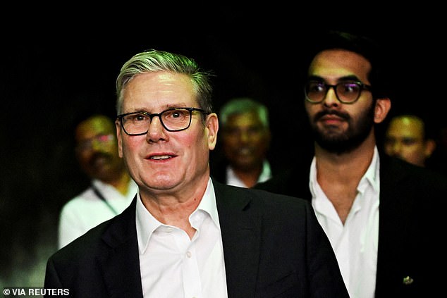 Sir Keir today insisted the previous Tory government policy on China needed to be the focus of scrutiny, as they were charged in April 2024, when the Tories were in power.