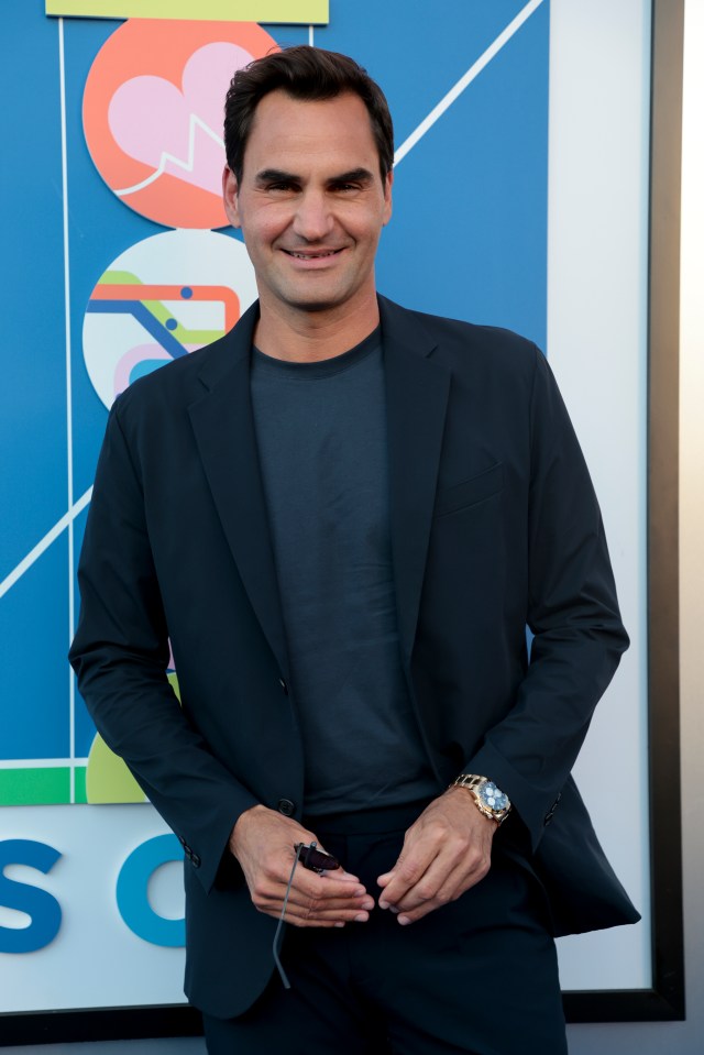 Roger Federer attends the 2024 US Open Tennis Championships.