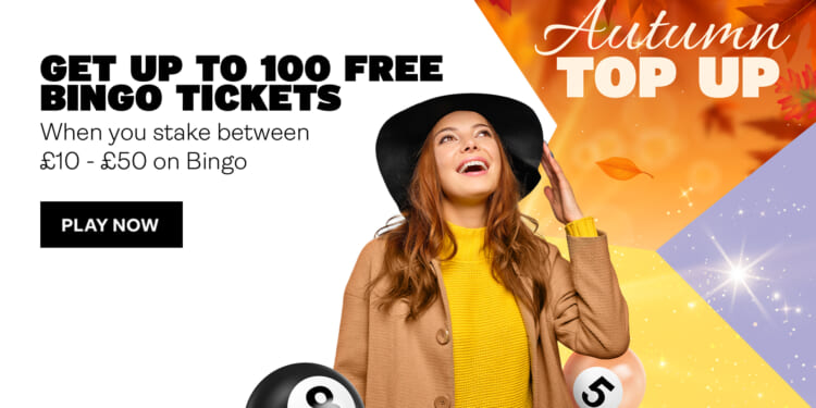 Fabulous Bingo players claim up to 100 bingo tickets with this autumn offer