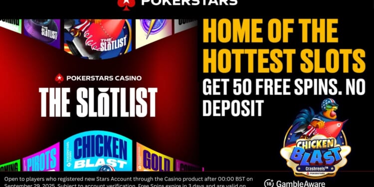PokerStars Casino welcome offer: Get 50 free spins with no deposit to try their new exclusive slots