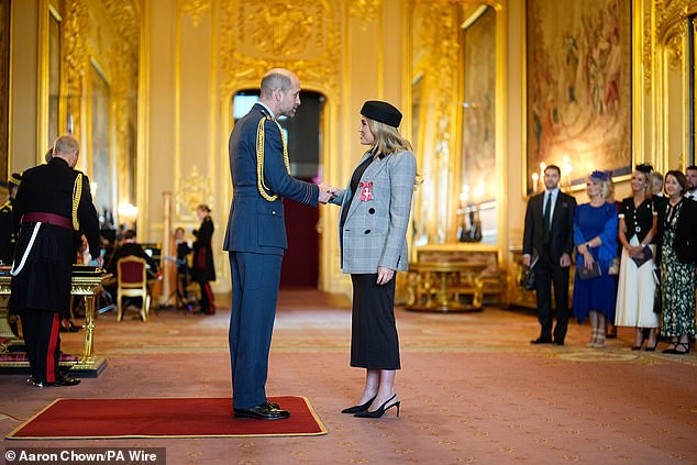 The campaigner, from Loughton, was made a Member of the Order of the British Empire by the Prince of Wales at Windsor Castle on Wednesday