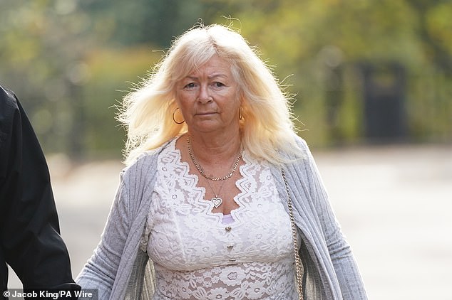 Karen Spragg outside Leicester Crown Court, where she is charged with one count of stalking involving serious alarm or distress, in connection with an investigation into the alleged stalking of Madeleine McCann's family