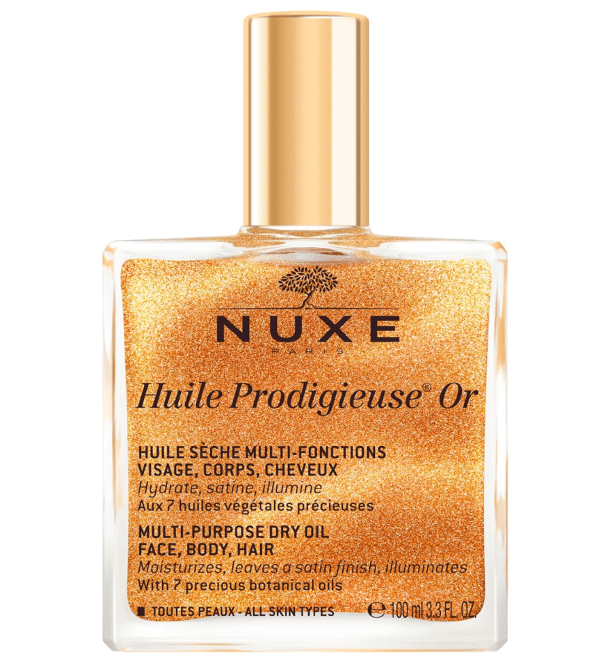 Nuxe Huile Prodigieuse Or shimmering dry oil.