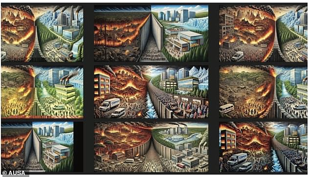 Among the evidence that was collected from his digital devices was an image he generated on ChatGPT depicting a burning city,' officials said