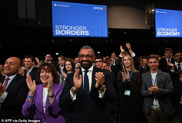 Shadow cabinet ministers gave a rapturous reception to Mrs Badenoch's conference speech