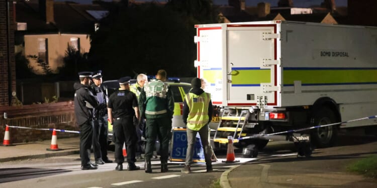 Four streets of homes evacuated in seaside town after fears bombs were found inside a home as man arrested