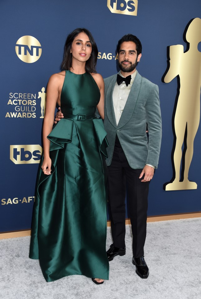 Sacha Dhawan and Anjli Mohindra at the 28th Screen Actors Guild Awards.