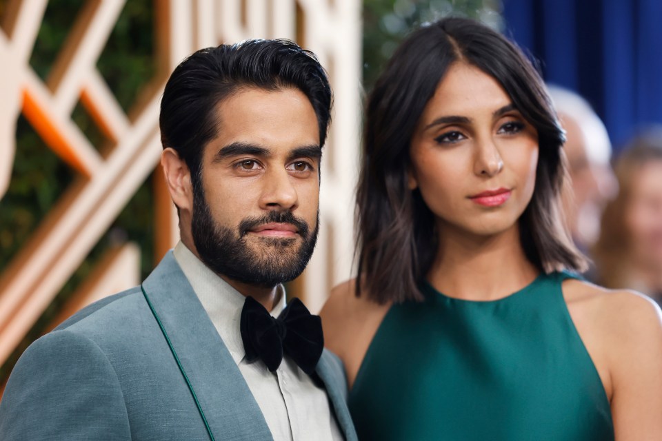 Sacha Dhawan and Anjli Mohindra attending the 28th Annual Screen Actors Guild Awards.