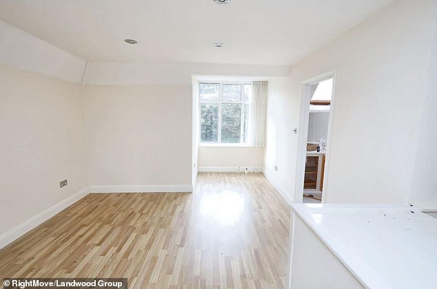 Photos of the Baybasins' former family home show a series of spacious yet tired rooms