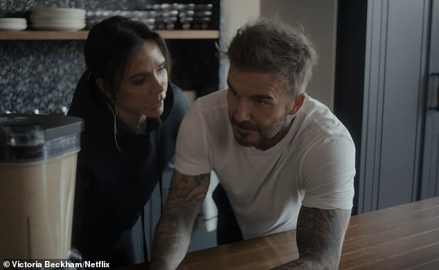 Elsewhere in the documentary, Victoria recalled the 'embarrassment' of David having to bail out her fashion business during 'a dark, dark time'