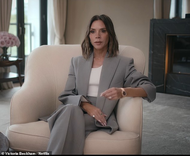 A smirking Victoria jokes to the camera 'he thinks that that's going to be his moment in the documentary, it's not about him, it's about me'