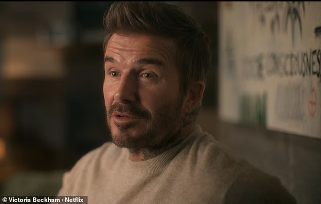 David Beckham is also seen admitting that he didn't realise the extent of his wife's loneliness, particuarly as he was at the peak of his football career at the time
