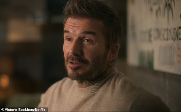 Victoria's husband David, who invested millions into his wife's ailing brand, reflected on the 'panic' he felt when he could see the numbers spiralling