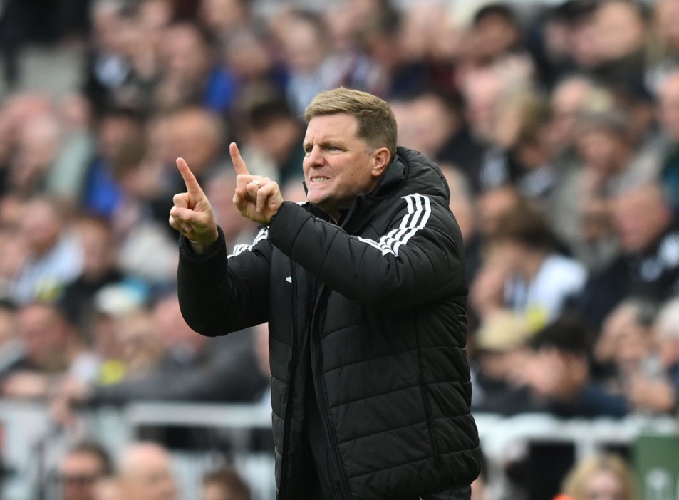 EDITORIAL USE ONLY No use with unauthorised audio, video, data, fixture lists, club/league logos or "live" services. Online in-match use limited to 120 images, no video emulation. No use in betting, games or single club/league/player publications. Mandatory Credit: Photo by Richard Lee/Shutterstock (15515863dp) Eddie Howe manager of Newcastle United Newcastle United v Nottingham Forest, Premier League, Football, St James' Park, Newcastle, UK - 05 Oct 2025