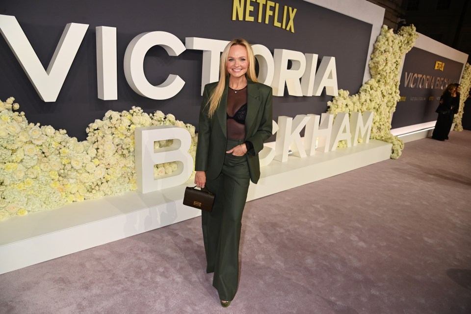 Emma Bunton attends the World Premiere of "Victoria Beckham."