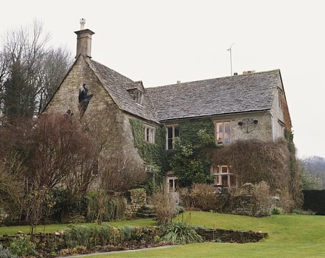 Her manor house in Bisley, Gloucestershire, which she and her family moved into in 1982