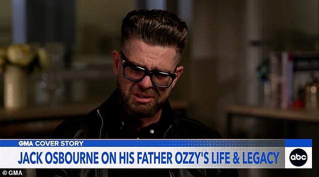 Jack Osbourne gave an update on how mum Sharon has been coping in the wake of the death of his music legend father Ozzy on GMA on Tuesday in an emotional interview