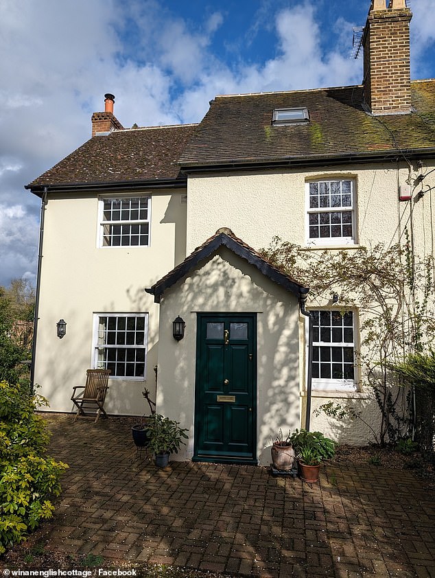 He is now trying to raffle off his £850,000 country home (pictured) to Americans 'terrified' about President Donald Trump