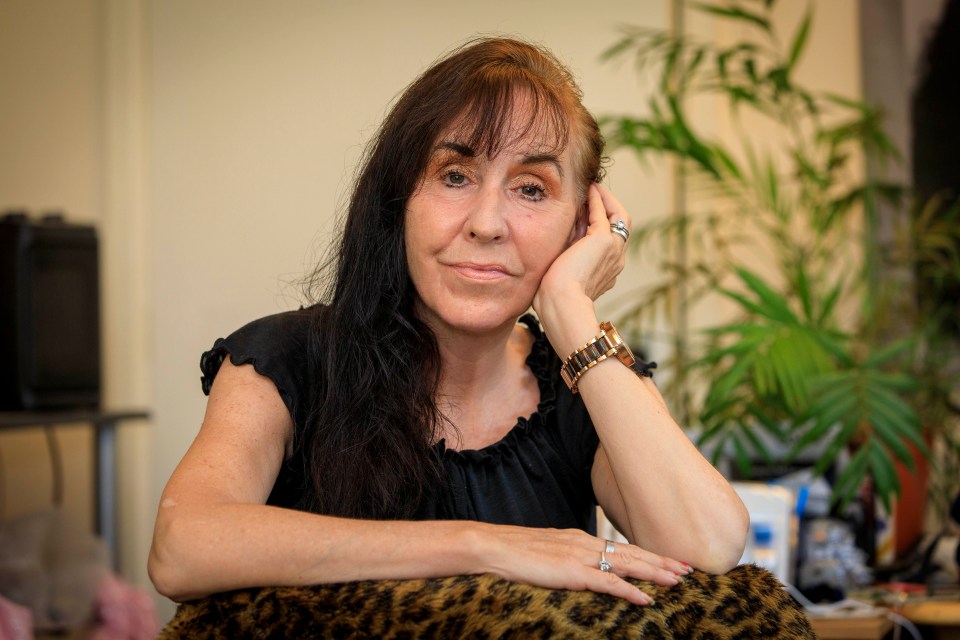 Sandra McKenzie, former pop star, in temporary accommodation in Oxford.