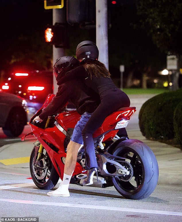 Nicola wrapped her arms around Brooklyn's neck