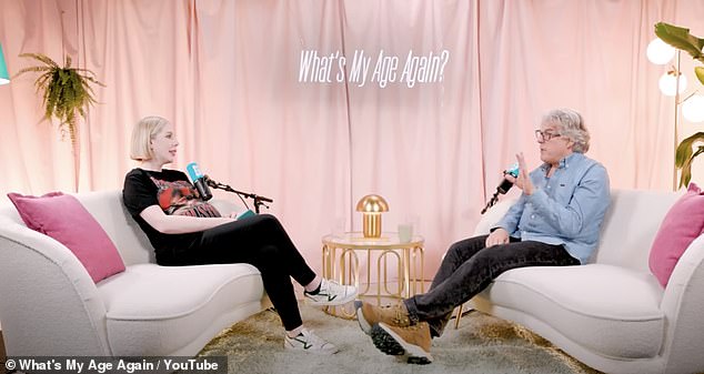 Speaking to Katherine Ryan on her What's My Age Again podcast , he recalled: ¿She wore this kind of gown with spaghetti straps and this flawless skin and beautiful face and the hair'