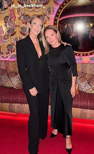 David's sister Joanne Beckham posed with Louise