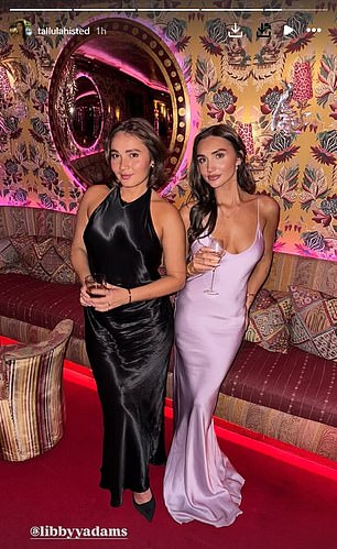 The three girls were also decked out in VB-approved looks, sharing pictures from the toilets in their long gowns