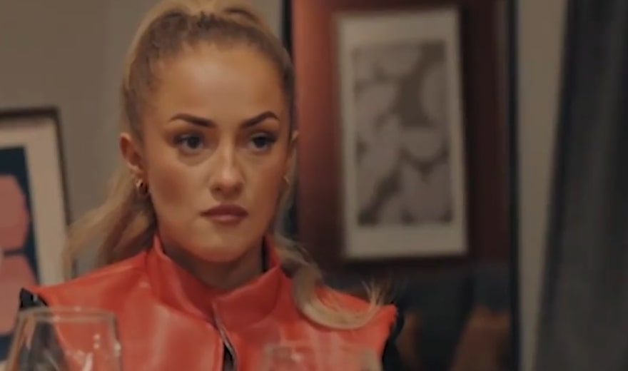 MAFS UK bride Leigh looking unimpressed.