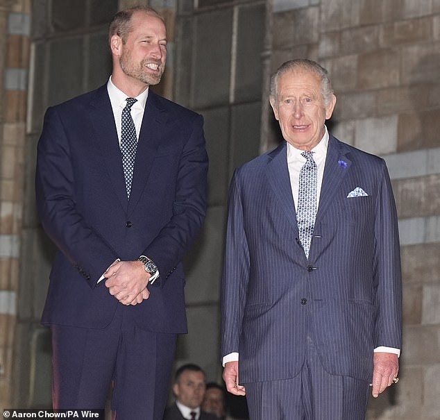 Pictured: King Charles and Prince William at the Natural History Museum in London for 'Countdown to COP30'
