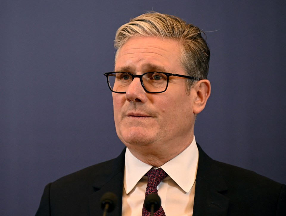British Prime Minister Keir Starmer speaking at a press conference.