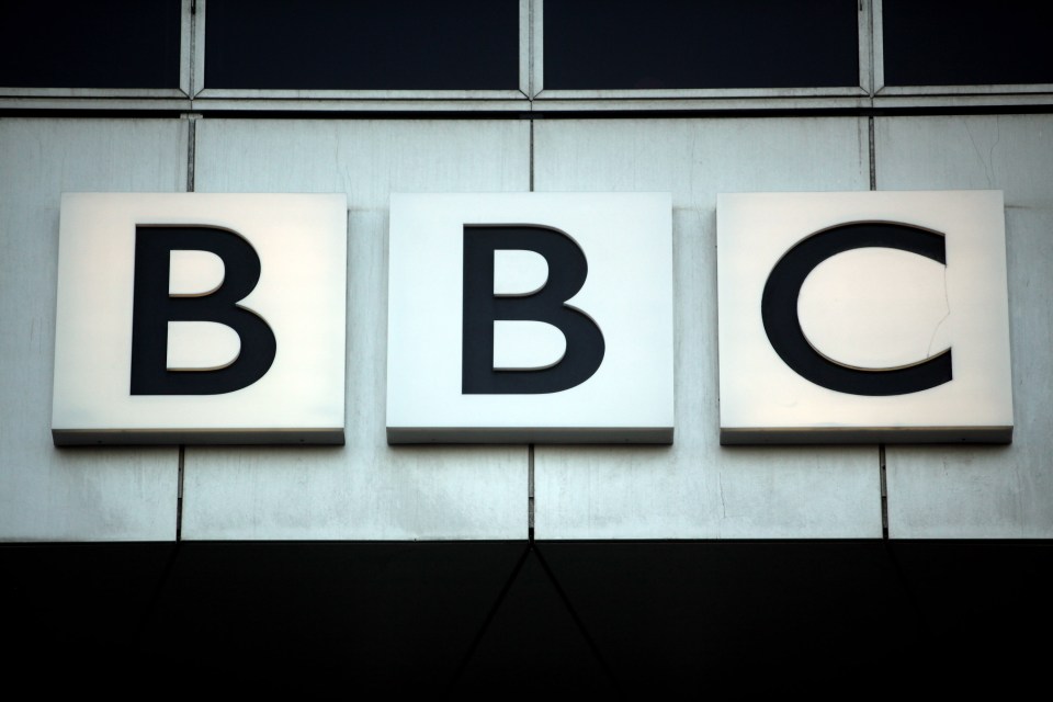 The BBC logo on the BBC Worldwide headquarters in London.