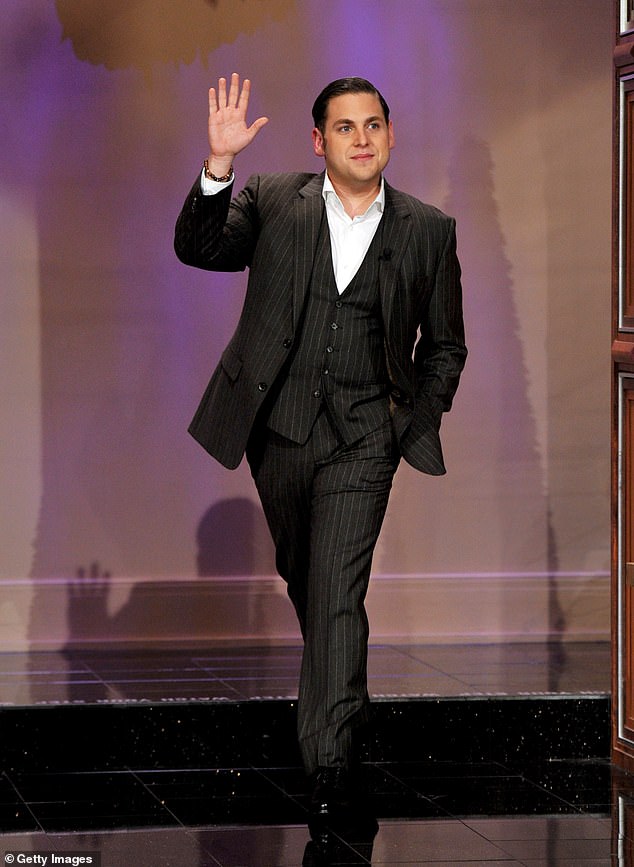 Jonah lost 40 pounds in 2011 after speaking to a nutritionist and embracing Japanese food as part of his diet (pictured in December 2011)