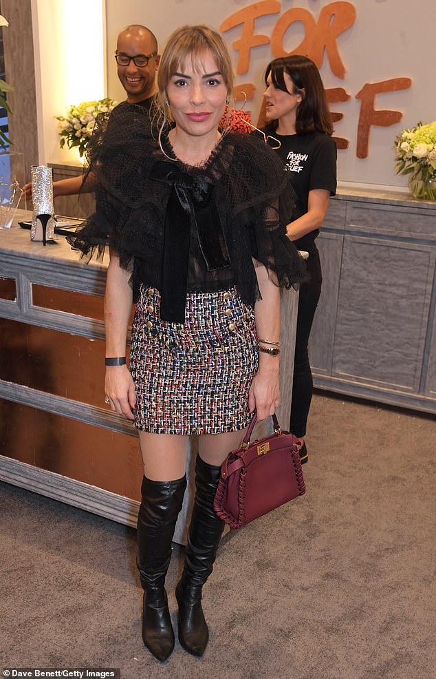 Elen is the founder of The Body Clinic, a London skincare specialist which offers 'aesthetic device treatments'. Pictured in 2019