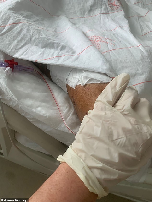 His daughter, Joanna, 35, flew to the country last Friday. She arrived at the hospital the next day, but was only allowed to see him for five minutes