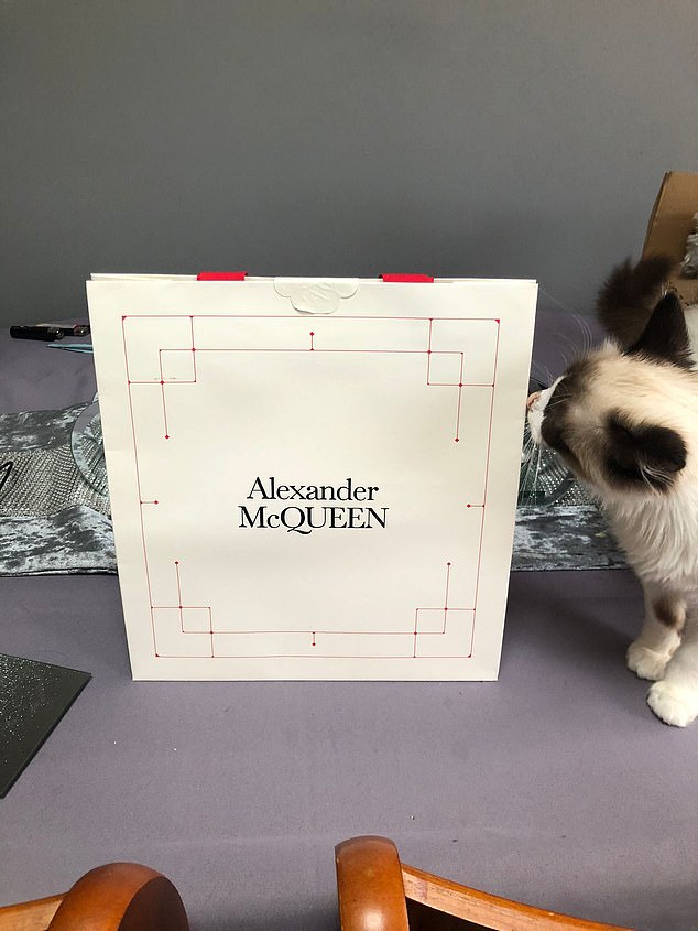 Chads made an elaborate excuse to get Grace's number, before bombarding her with deeply inappropriate messages. He then sent a parcel to her house ¿ a £190 Alexander McQueen cardholder and a handwritten letter