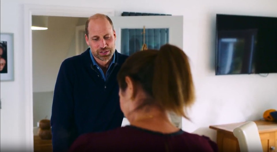 Prince of Wales speaking with Rhian Mannings.