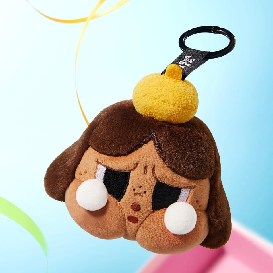 Cry Baby plush toy with a yellow pom-pom and keyring.