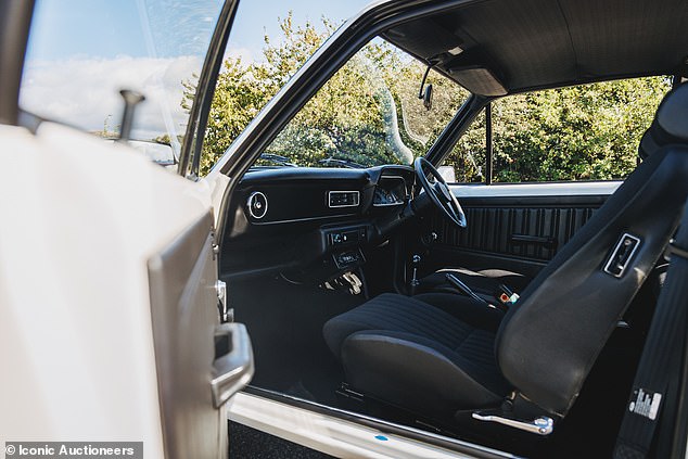 'Every component has been returned to factory-correct condition, right down to its period Pirelli Cinturato tyres, Motorcraft battery, and functioning original radio,' Iconic Auctioneers said